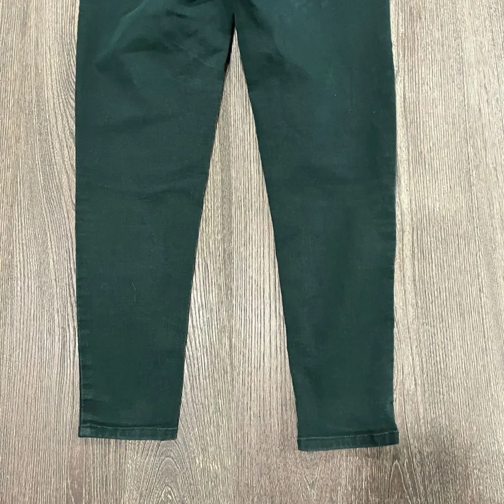 Democracy Ab Technology Skinny Pants Mid Rise Slim Ankle Stretch Green Size 6